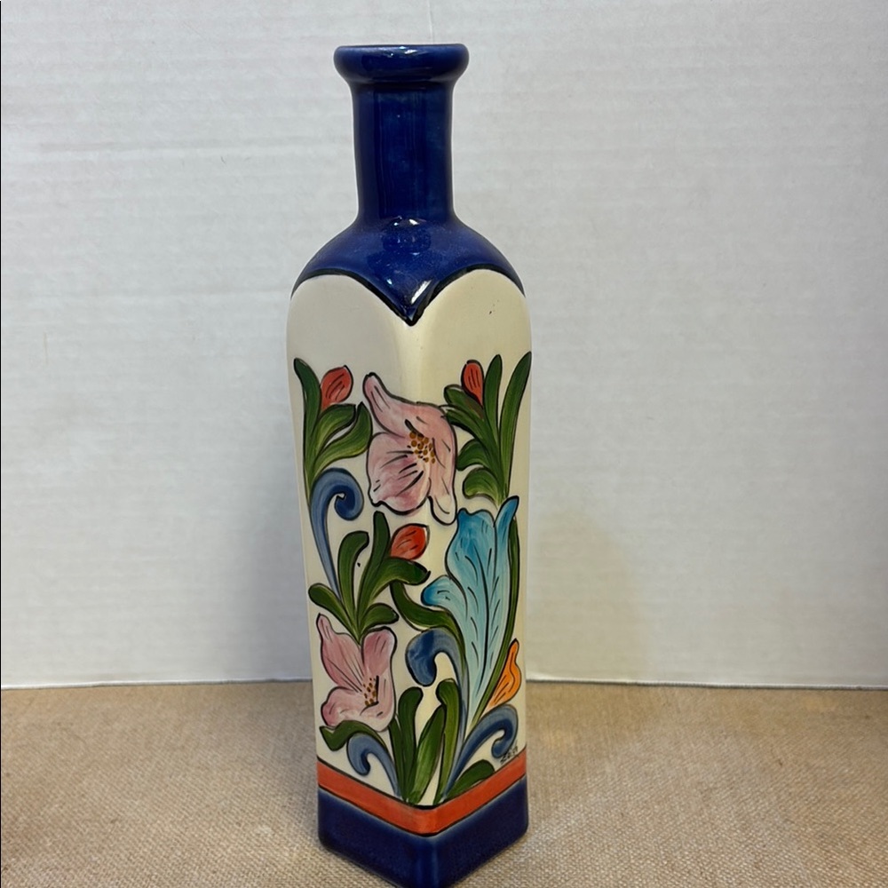 Costa Rican Ceramic Oil or Vinegar Holder / Vase